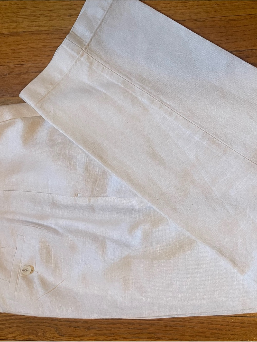 Liz Claiborne White Linen Blend Pants Size 14